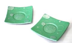 Tea bowl ball play set of 2 (Wakaba color)