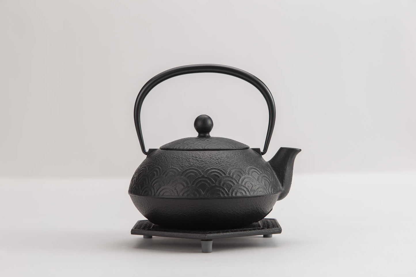 Teapot for both iron kettle and 5 types Qinghai wave set (Kamajiki hexagonal tortoise shell)