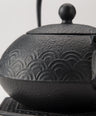 Teapot for both iron kettle and 5 types Qinghai wave set (Kamajiki hexagonal tortoise shell)