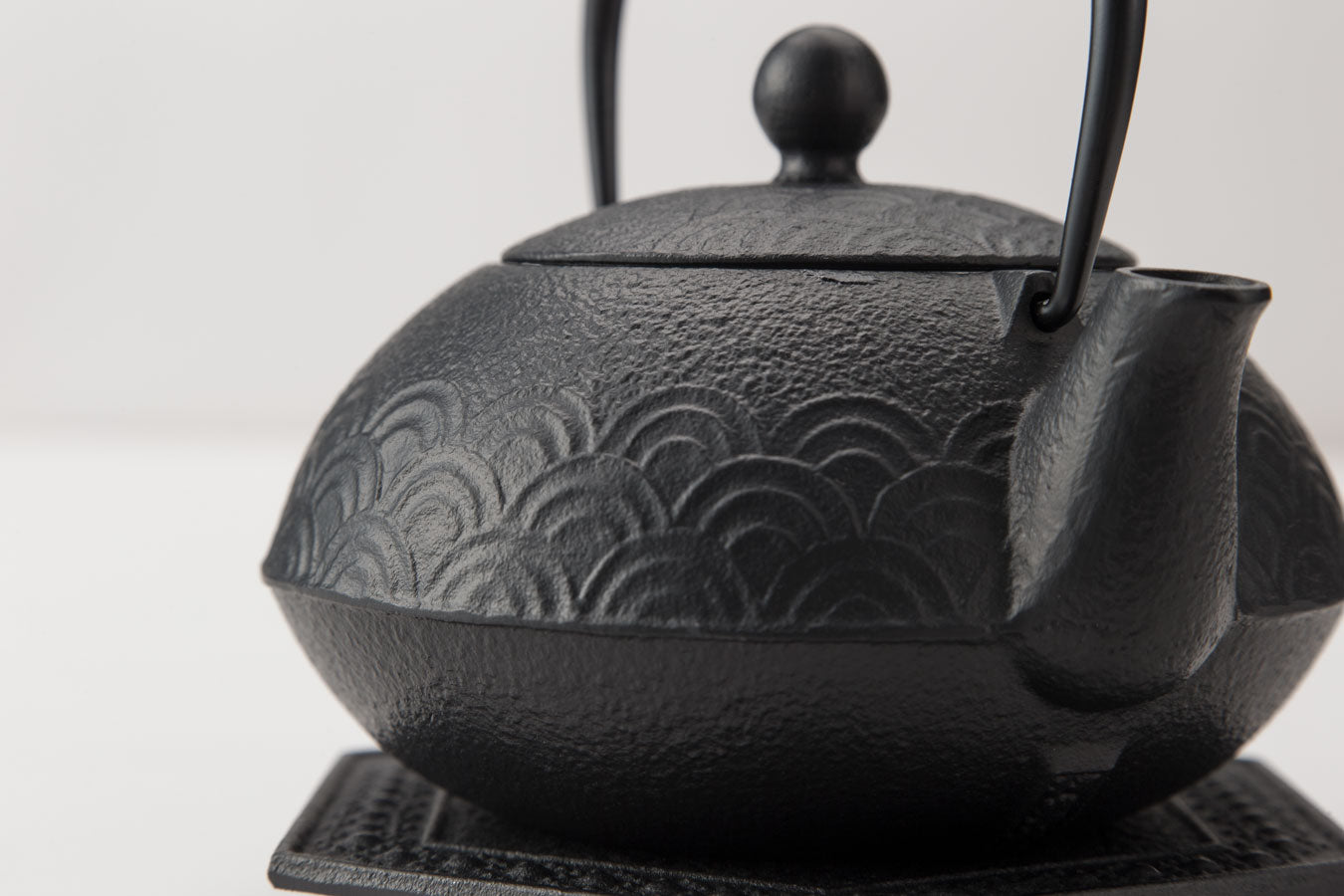 Teapot for both iron kettle and 5 types Qinghai wave set (Kamajiki hexagonal tortoise shell)
