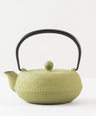 Teapot 5-type lattice pattern, gold/young grass 