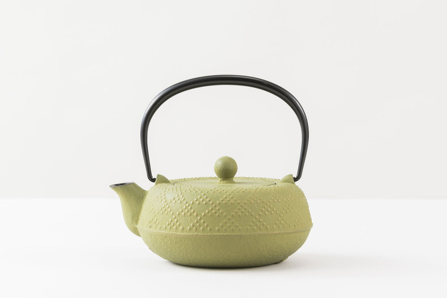 Teapot 5-type lattice pattern, gold/young grass 