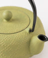Teapot 5-type lattice pattern, gold/young grass 