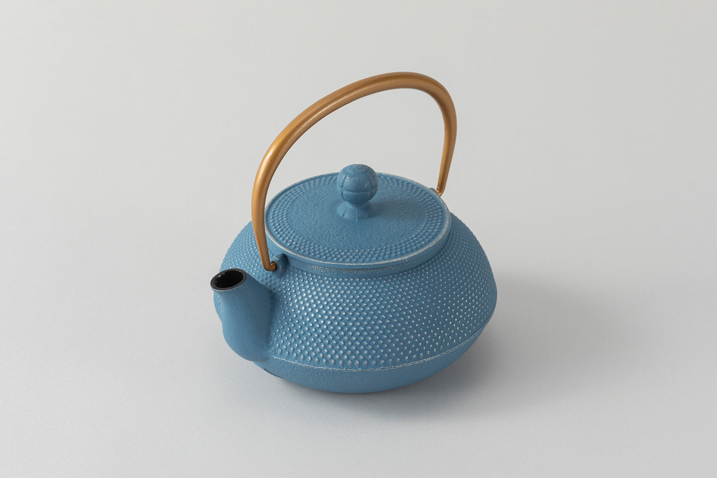 Teapot type 5 Arale (silver/sky blue) Turu gold