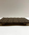 Kamashiki lattice pattern gold/dark brown