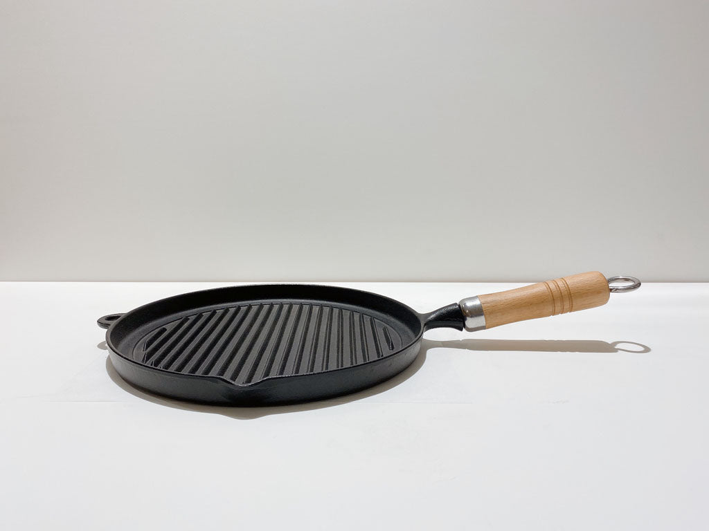 Grill pan (with wooden handle)