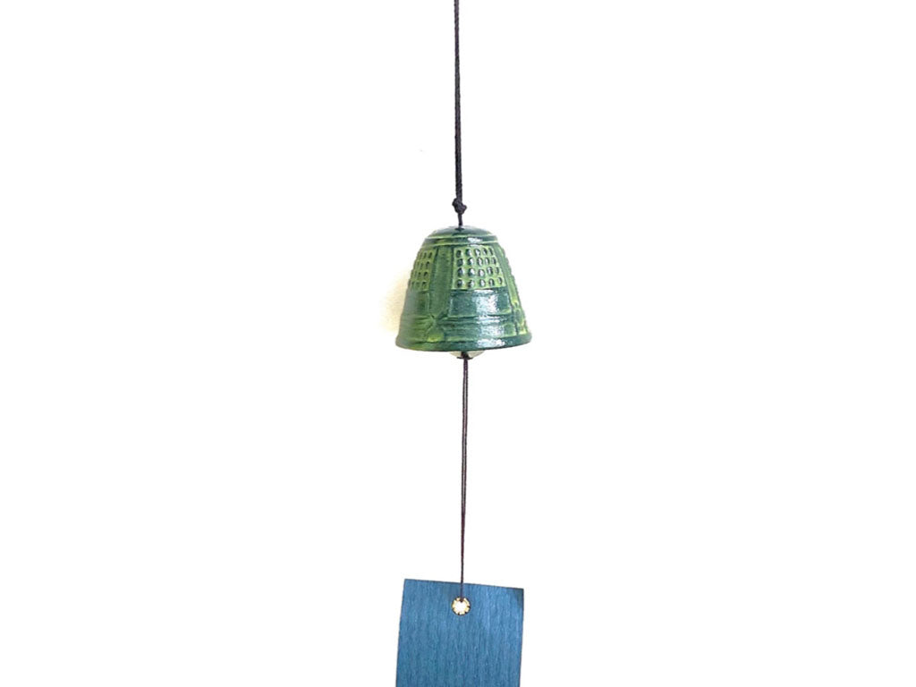 wind chime hanging bell blue