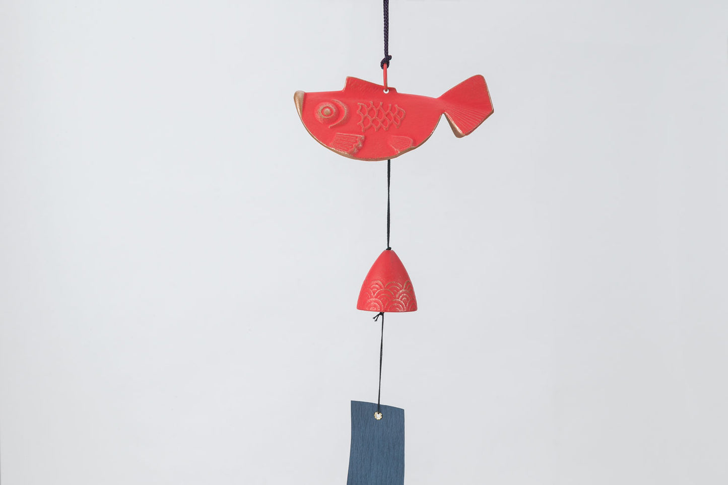 Wind chime goldfish gold/red