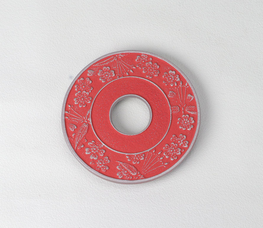 Kamashiki Round Sakura (Large) Silver/Salmon Pink