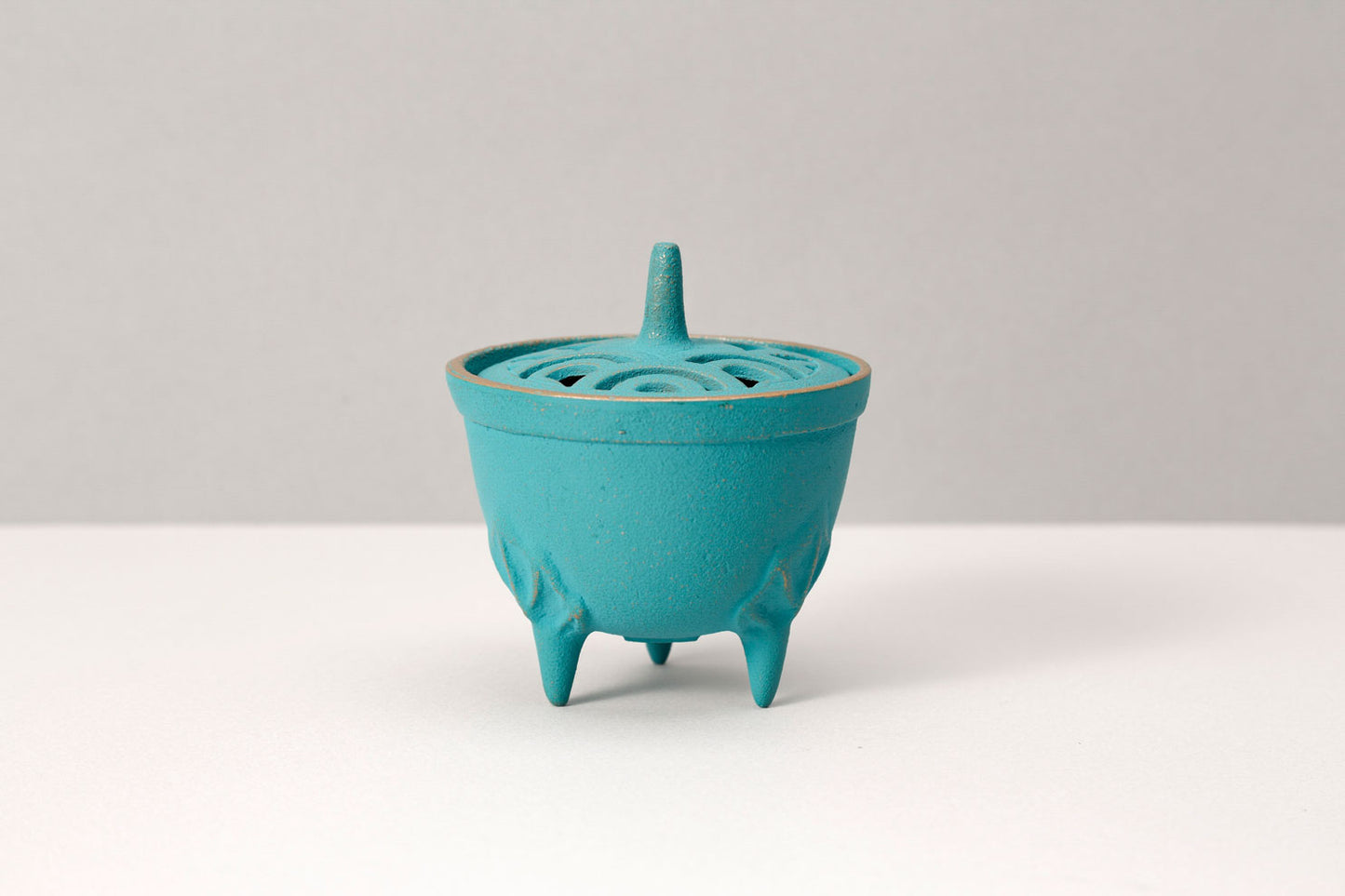 Incense burner of the four seasons Nami (gold/Turkish blue)