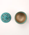 Incense burner of the four seasons Nami (gold/Turkish blue)
