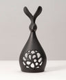 Candle stand rabbit (black)