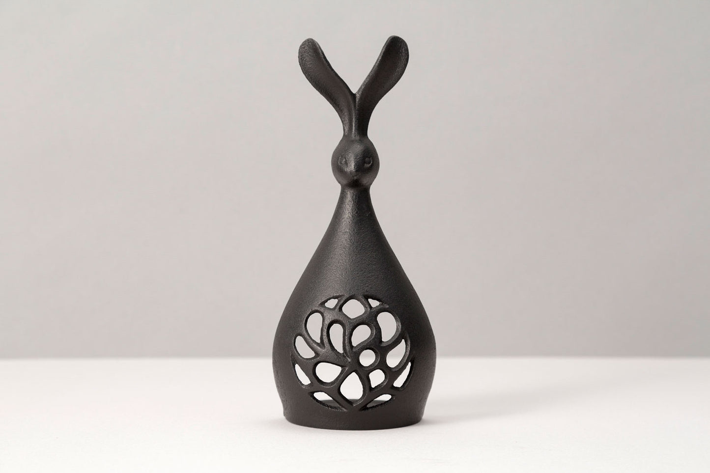 Candle stand rabbit (black)