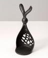 Candle stand rabbit (black)
