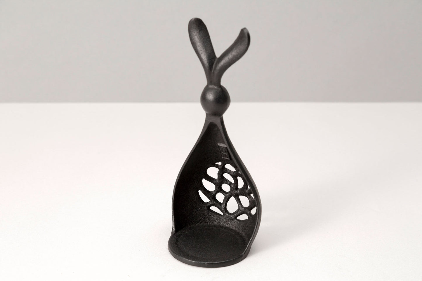 Candle stand rabbit (black)