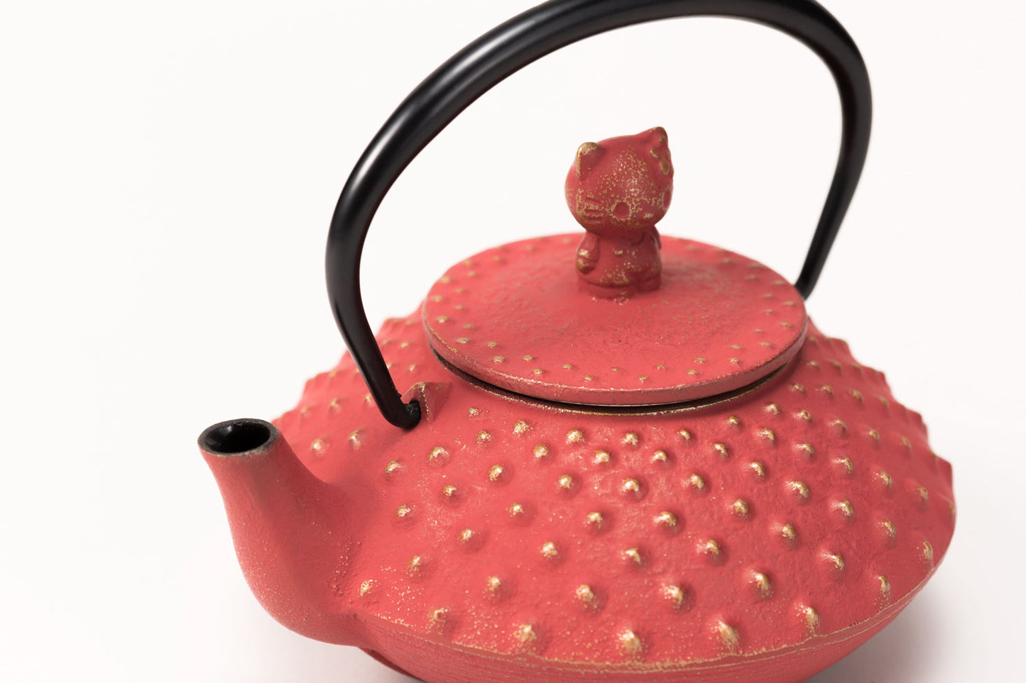 Teapot Hello Kitty Type 3 Flat Arale (Gold/Wine Red)